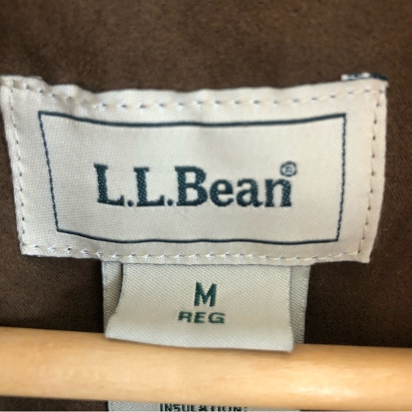 Brown L.L. Bean Long Goose Down Jacket sz M ✨ - Picture 3 of 13